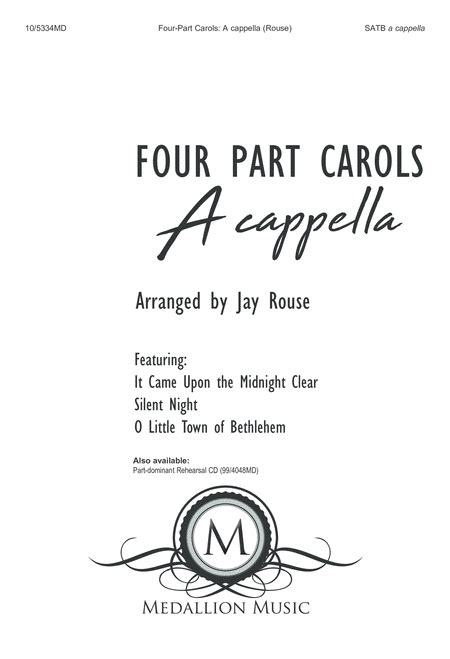 Four-part Carols: A Cappella - Part-dominant Rehearsal CD (Reproducible)